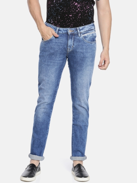 

Wrangler Men Blue Vegas Skinny Tapered Fit Low-Rise Clean Look Stretchable Jeans