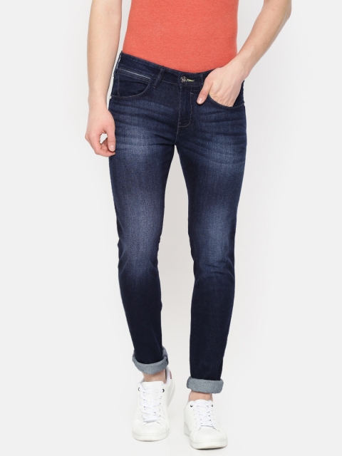 

Wrangler Men Blue Vegas Slim Fit Low-Rise Clean Look Stretchable Jeans