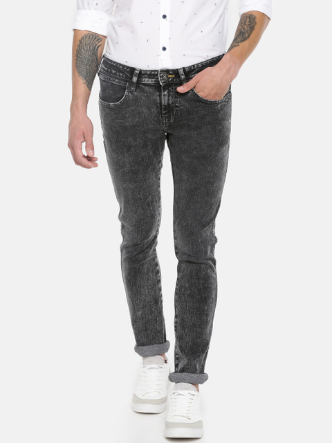 

Wrangler Men Black Skinny Fit Low-Rise Clean Look Stretchable Jeans