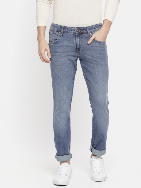 

Wrangler Men Blue Rockville Regular Fit Low-Rise Clean Look Stretchable Jeans