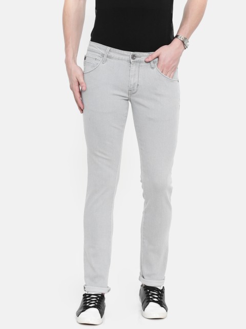

Wrangler Men Grey Rockville Regular Fit Low-Rise Clean Look Stretchable Jeans