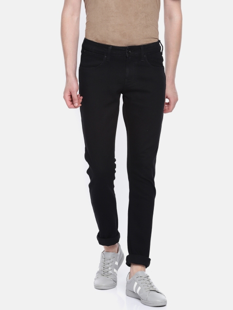 

Wrangler Men Black Vegas Skinny Fit Low-Rise Clean Look Stretchable Jeans