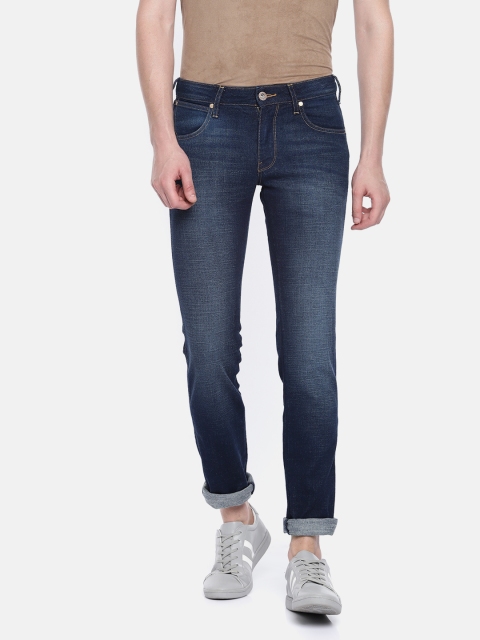 

Wrangler Men Blue Skanders Slim Fit Low-Rise Clean Look Stretchable Jeans