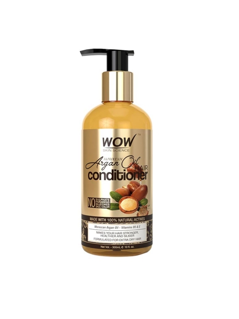

WOW Skin Science Moroccan Argan Oil Conditioner - 300 ml, Gold