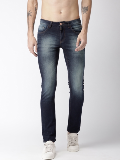 

Flying Machine Men Blue Micheal Slim Tapered Fit Mid-Rise Clean Look Stretchable Jeans