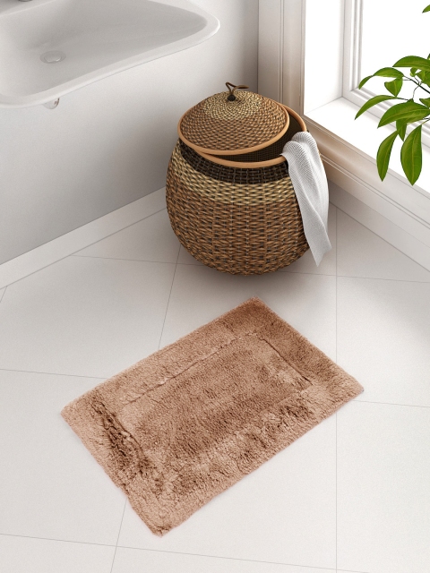 

SPACES Brown Rectangular Cotton Blend Small Bath Rug