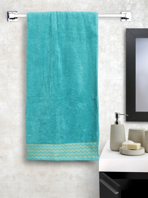 

SPACES Unisex Blue Solid Cotton 600 GSM Bath Towel