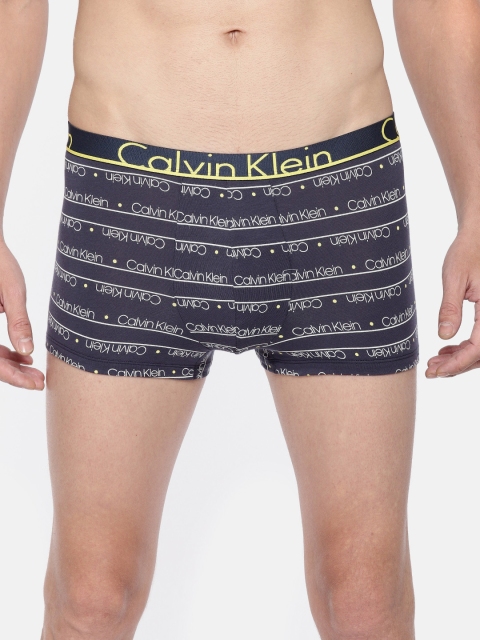 

Calvin Klein Underwear Men Navy Printed Trunks NU86389HQ, Navy blue