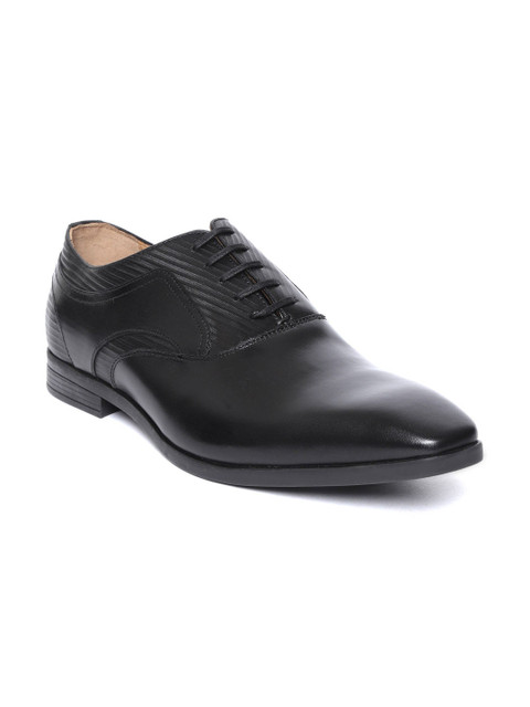 

Louis Philippe Men Black Leather Formal Oxfords