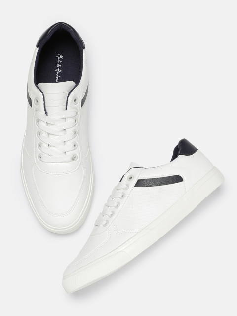 

Mast & Harbour Men White Solid Sneakers