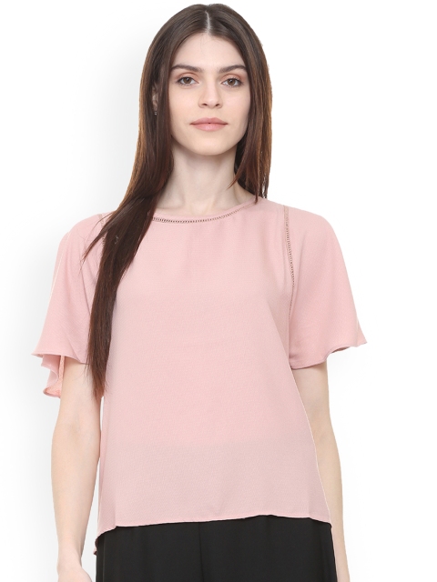 

Van Heusen Women Pink Printed A-Line Top