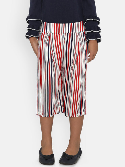 

Peppermint Girls Multicoloured Striped Wide Leg Palazzos, Multi