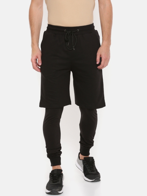 

SKULT by Shahid Kapoor Men Black Solid Regular Fit Regular Shorts