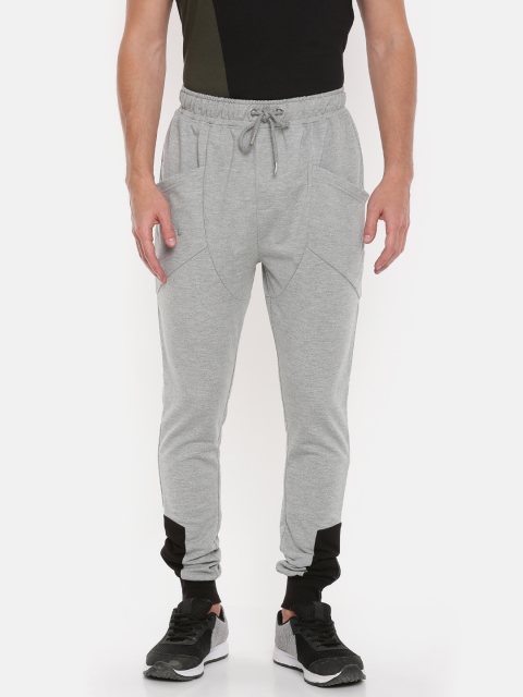 

SKULT by Shahid Kapoor Men Grey Melange Slim Fit Solid Joggers