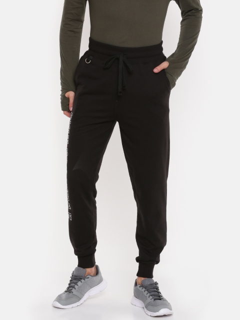 

SKULT by Shahid Kapoor Men Black Slim Fit Embroidered Joggers
