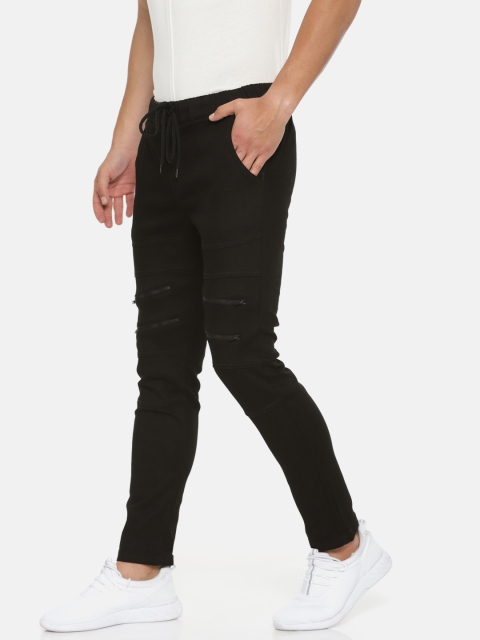 

SKULT by Shahid Kapoor Men Black Super Skinny Fit Solid Regular Trousers