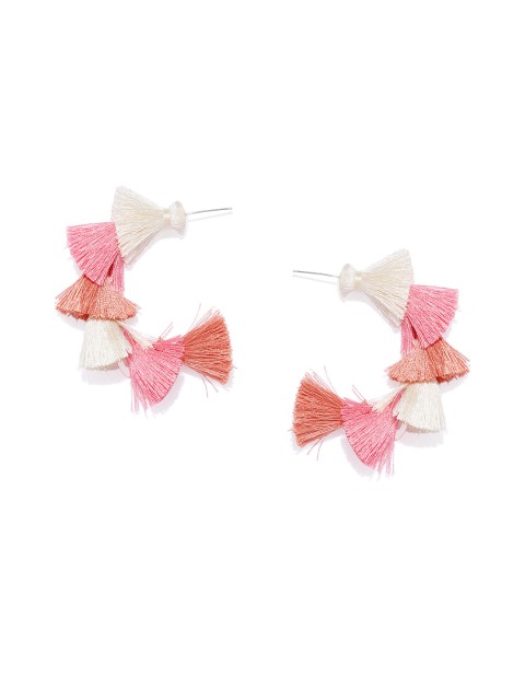 

Golden Peacock Multicoloured Geometric Drop Earrings, Multi