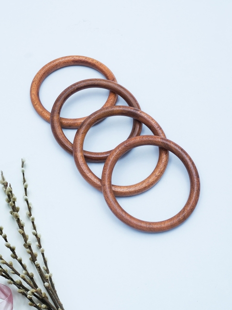 

Golden Peacock Women Brown Set Of 4 Bangles