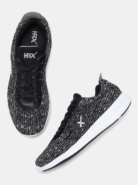 

HRX by Hrithik Roshan Women Black & White Ultra Knit Running Shoes