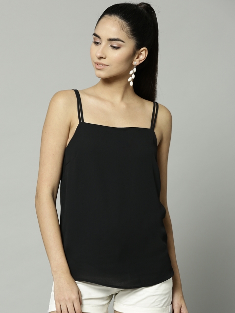 

Marks & Spencer Women Black Solid A-Line Top