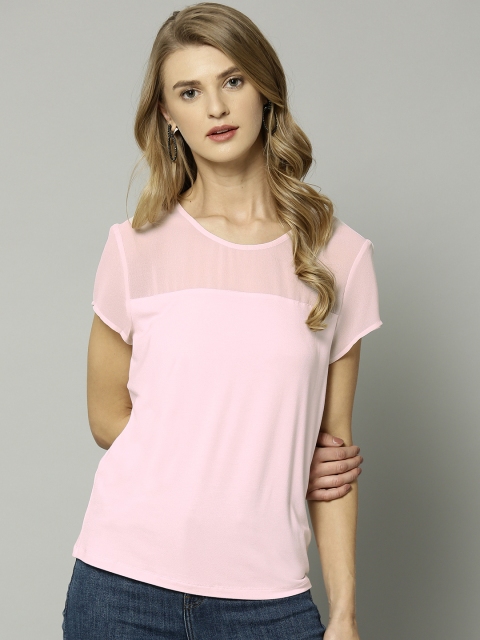 

Marks & Spencer Women Pink Solid Top