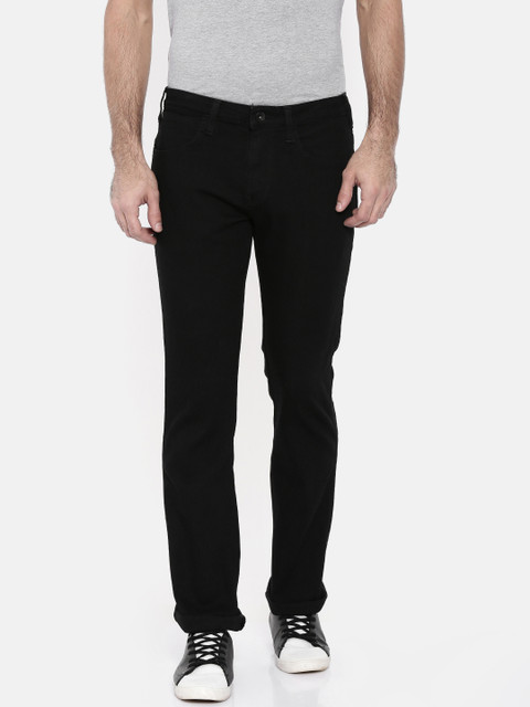 

Wrangler Men Black Millard Regular Fit Mid-Rise Clean Look Stretchable Jeans