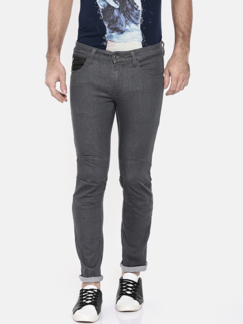 

Wrangler Men Grey Skanders Slim Fit Low-Rise Clean Look Stretchable Jeans