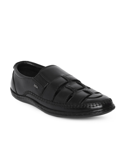 

Lee Cooper Men Black Woven Design Leather Loafers