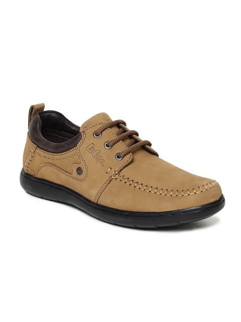 

Lee Cooper Men Brown Solid Leather Derbys