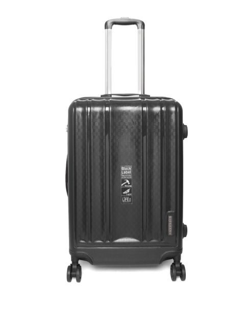 

GIORDANO Unisex Black Textured Trolley Bag