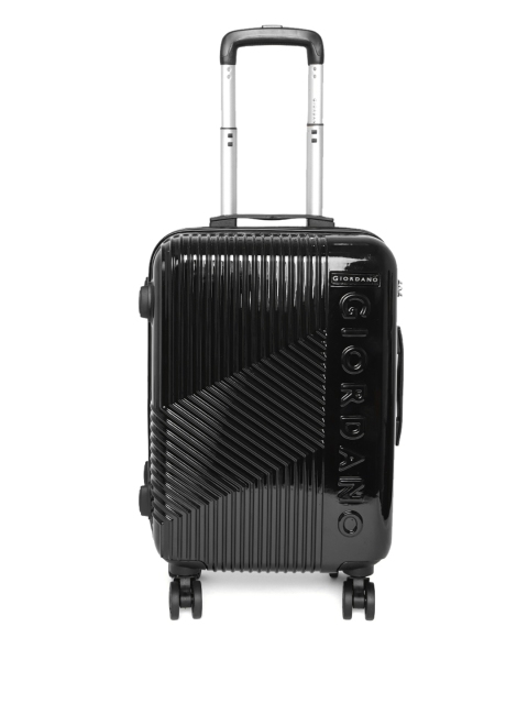 

GIORDANO Unisex Black Textured Hard Cabin Trolley Bag