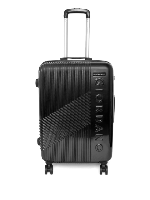 

GIORDANO Unisex Black Textured Trolley Bag