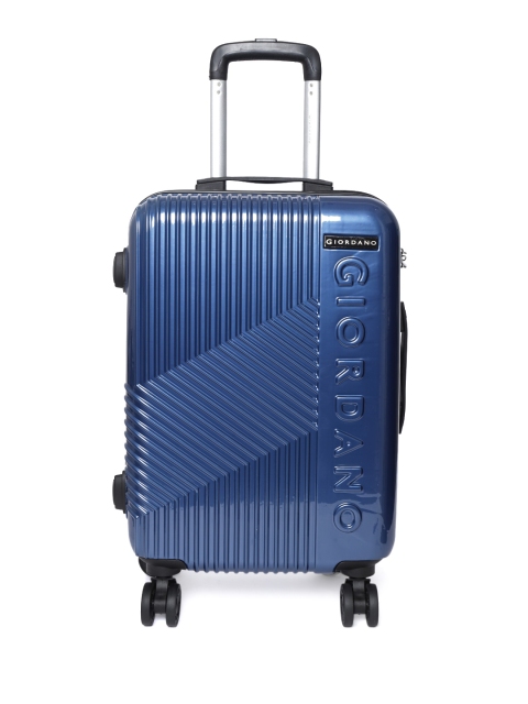 

GIORDANO Unisex Blue Textured Hard Trolley Bag