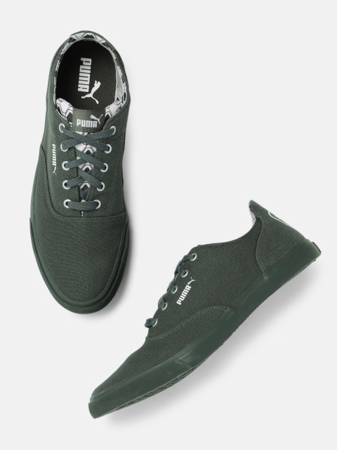 

Puma Men Olive Green Pop X Sneakers