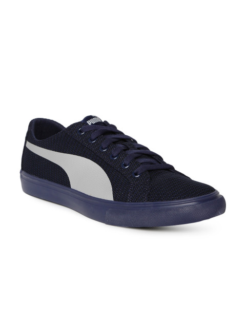 

Puma Men Navy Blue Rap Low Knit IDP Sneakers