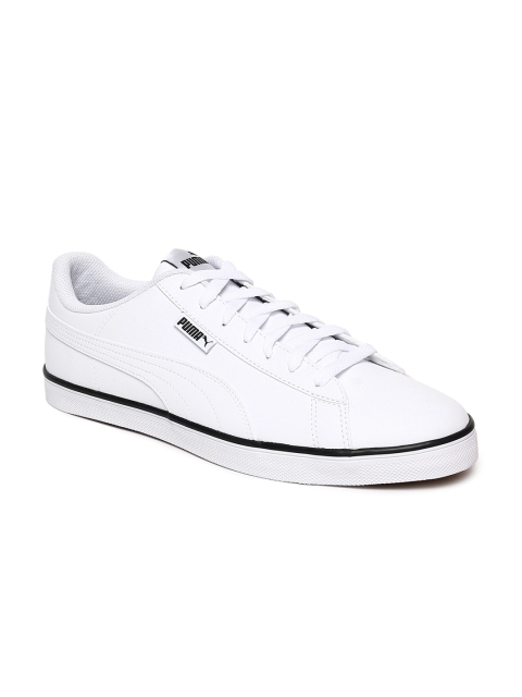 

Puma Unisex White Urban Plus SL Leather Sneakers