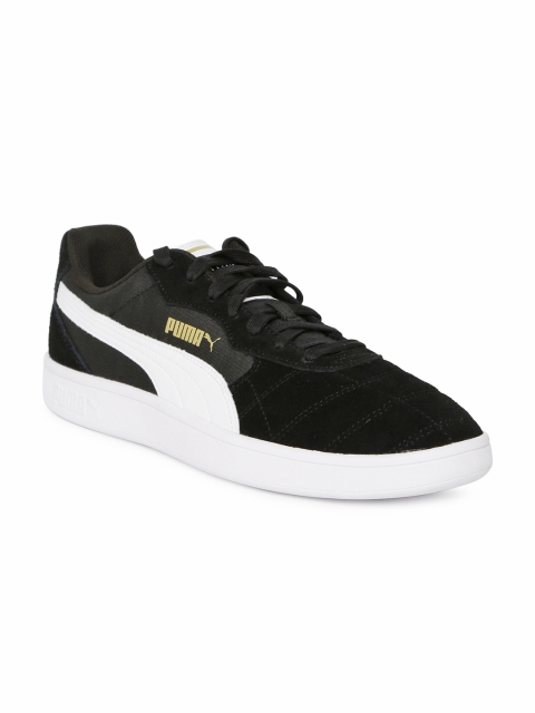 

Puma Men Black Astro Kick Suede Sneakers