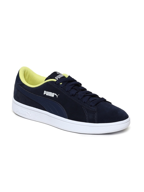 

Puma Kids Navy Blue Smash v2 DNM Jr Sneakers