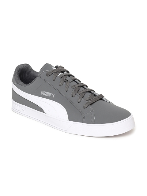 

Puma Unisex Grey Smash Vulc Sneakers