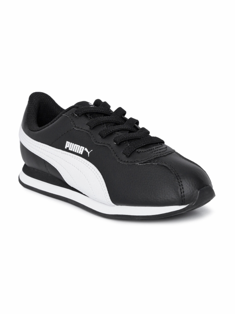 

Puma Kids Black Leather Turin II AC PS Sneakers