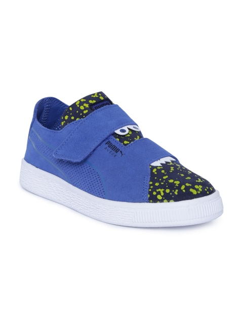 

Puma Kids Blue Suede Deconstruct Monster V PS Sneakers