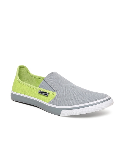 

Puma Men Grey Apollo Slip-On Sneakers