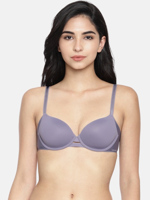 

Calvin Klein Underwear Blue Solid Underwired Lightly Padded Everyday Bra