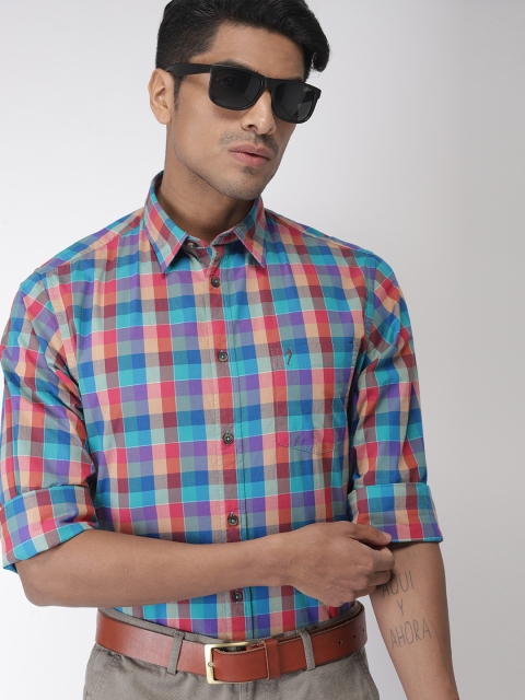 

Indian Terrain Men Multicoloured Regular Fit Checked Casual Shirt, Multi
