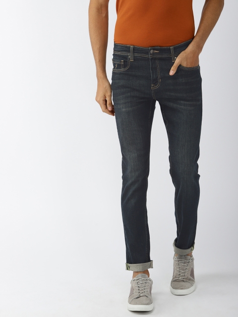 

Indian Terrain Men Blue Brooklyn Slim Fit Low-Rise Clean Look Stretchable Jeans