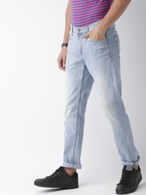 

Indian Terrain Men Blue Slim Brooklyn Fit Low-Rise Clean Look Stretchable Jeans