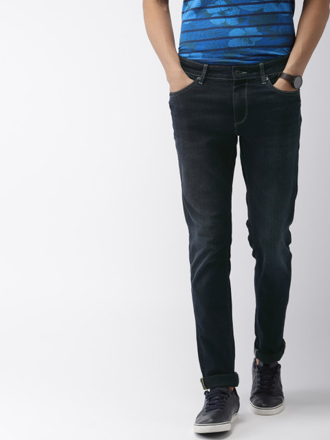 

Indian Terrain Men Blue Brooklyn Slim Fit Low-Rise Clean Look Jeans