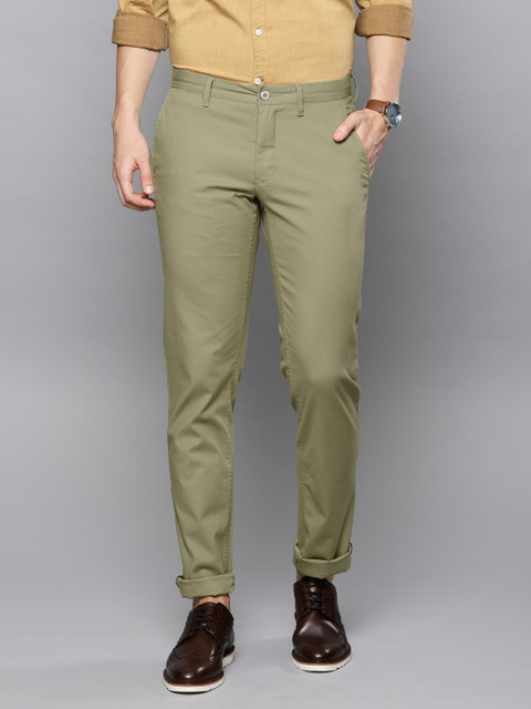 

Louis Philippe Sport Men Green Steven Slim Fit Solid Regular Trousers