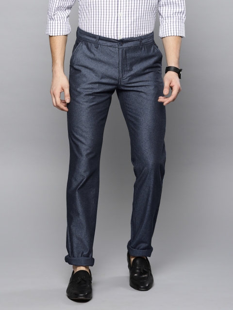 

Louis Philippe Sport Men Navy Blue Slim Fit Solid Regular Trousers