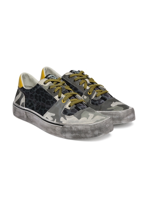 

DIESEL Men Grey 355 FLIP Sneakers